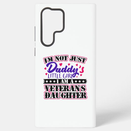 Not Just Daddy's Girl -退役軍人の娘 Samsung Galaxyケース (裏面)