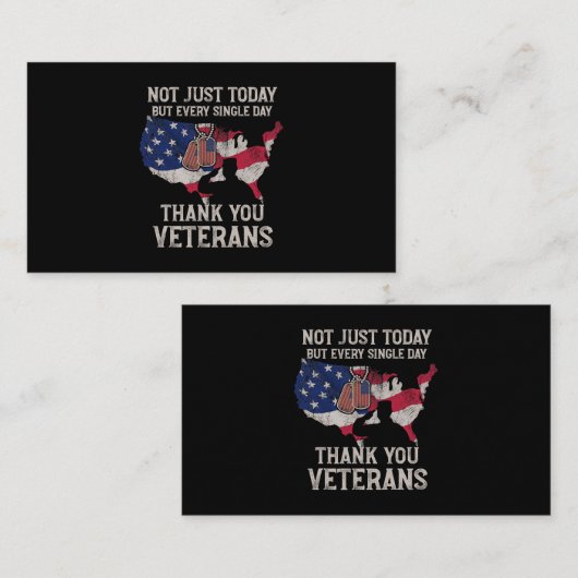 Not Just Today But Every Single Day Thank You Vete 名刺 (正面/裏面)