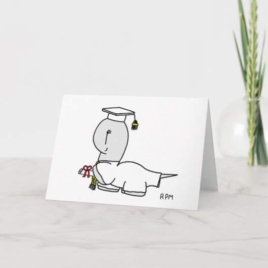 「Not Keit Nelson」のデイジー付き卒業カード カード (正面)