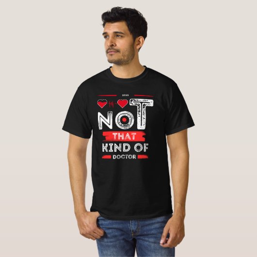 Not Kind Doctor - おもしろい引用文デザイン Tシャツ (正面フル)