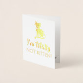 Not Kitten - Bridesmaid おもしろい Proposal 箔カード (正面)