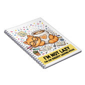 Not Lazy - Energy Saving Cat Notebook ノートブック (右側)