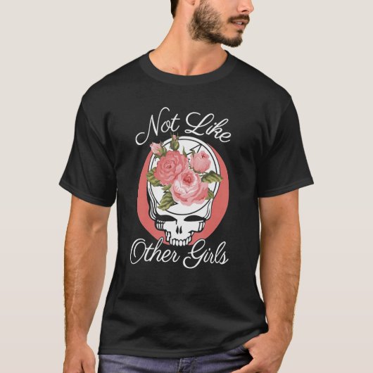Not Like Other Girlsスカル花 Tシャツ (正面)