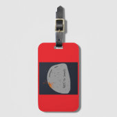 Not Lonly (おもしろい赤)荷物タグ ラゲッジタグ (正面縦)