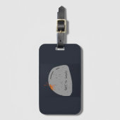 Not Lonly (おもしろいGray)ラゲッジタグ ラゲッジタグ (正面縦)