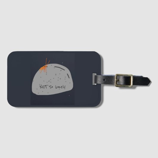 Not Lonly (おもしろいGray)ラゲッジタグ ラゲッジタグ (正面横)