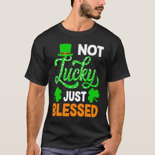 Not Lucky 賛美 JustSt patricks day Tシャツ (正面)
