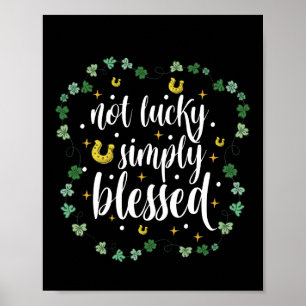 Not Lucky 賛美 Simple St Patrick's Day ポスター