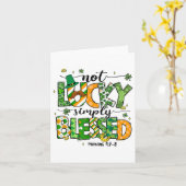 Not Lucky 賛美 Simply St patricks day信仰Chr カード (黄色い花)