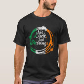 Not Lucky Just Blessings St Patricks Day Irish Fla Tシャツ (正面)
