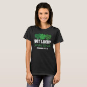 Not Lucky Simple Blessed Faith Shamrock Patricks D Tシャツ (正面フル)