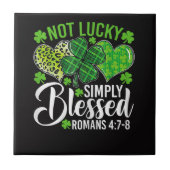 Not Lucky Simply Blessed Christian タイル (正面)