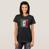 Not Mexican But Supportive National Flag Inspirati Tシャツ (正面フル)