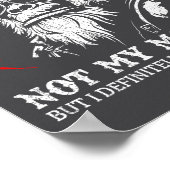 Not My Circus Not My Monkeys Funny Gorilla Saying  ポスター (角)