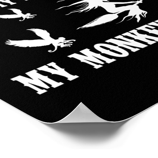 Not My Circus Not My Monkeys My Monkeys Fly Hallow ポスター (角)