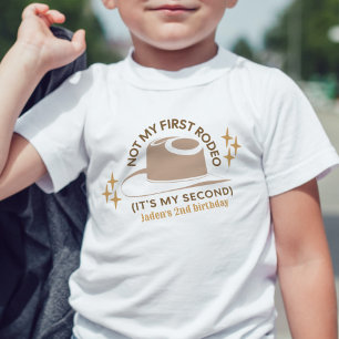 "Not My First Rodeo"キッドの2歳の誕生日カウボーイ トドラーTシャツ
