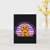 Not My Gumdrop Buttons Funny Design  カード (黄色い花)