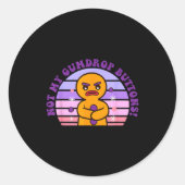 Not My Gumdrop Buttons Funny Design  ラウンドシール (正面)