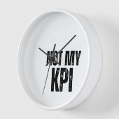Not My KPI Analog Typography Wall Clock 壁時計 (傾斜)