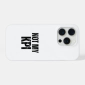 Not My KPI Impact Resistant Typographic iPhoneケース (裏面横)