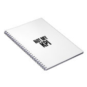 Not My KPI Sarcastic Corporate Slogan Notebook ノートブック (右側)