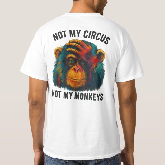 NOT MY MONKEYS Tシャツ (裏面)