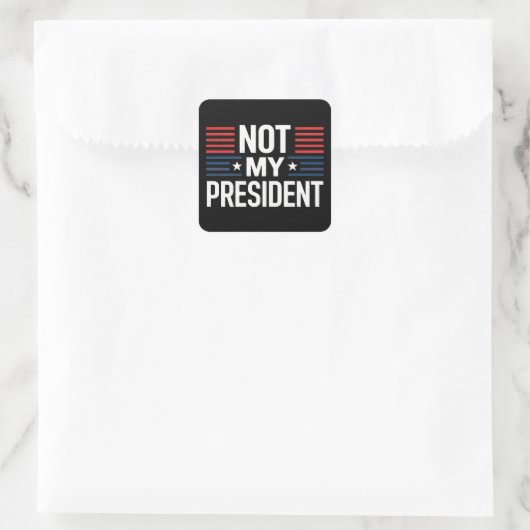 Not My President スクエアシール (バッグ)
