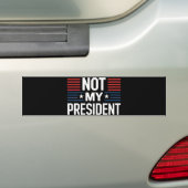 Not My President バンパーステッカー (車上)