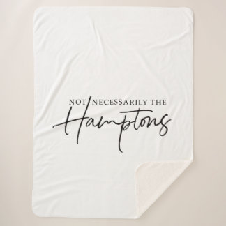Not Necessarily The Hamptons LARGE Sherpa Blanket シェルパブランケット
