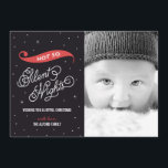 Not Night静か Christmasフォトカード シーズンカード<br><div class="desc">ベリ祝ー・ベリースウィートによるこの愛らしいホリデーカードでホリデーシーズン。他の色で使用可能。</div>