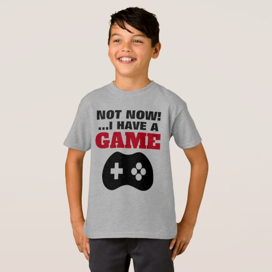 Not Now - Kids' Hanes TAGLESS® Tシャツ (正面フル)