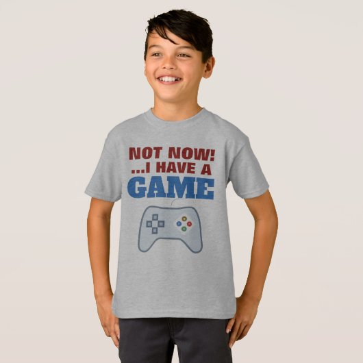 Not Now - Kids' Hanes TAGLESS® Tシャツ (正面フル)