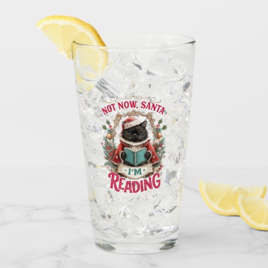 Not Now Santa I'm Reading  タンブラーグラス (アイス正面)