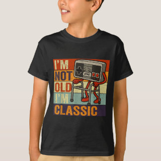 Not old classic funny old gamer gaming retro 80s tシャツ