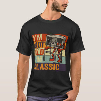 Not old classic funny old gamer gaming retro 80s tシャツ