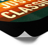 Not Old Just Clic Funny Quote Tee Birthday  ポスター (角)