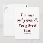 Not Only 風変わり ポストカード (正面/裏面)