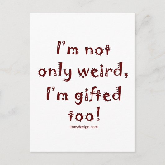 Not Only 風変わり ポストカード (正面)