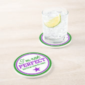 NOT PERFECTコースター – 緑/紫 コースター (側面)