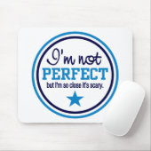 NOT PERFECTマウスパッド – 青 マウスパッド (マウス)