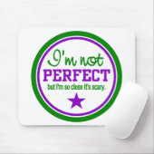 NOT PERFECTマウス – 緑/紫 マウスパッド (マウス)