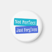 Not Perfect Just Forgiven Christian マグネット (正面)