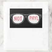Not Phyl Sticker 長方形シール (バッグ)
