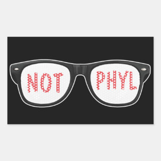 Not Phyl Sticker 長方形シール