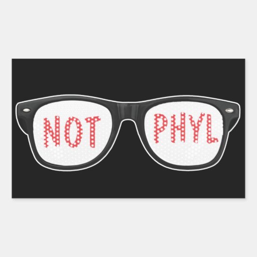 Not Phyl Sticker 長方形シール (正面)