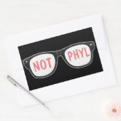 Not Phyl Sticker 長方形シール (封筒)