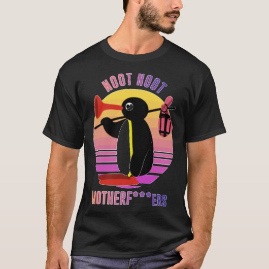 Not PinguシャツNotミームギフト、Pingu Not N Tシャツ (正面)