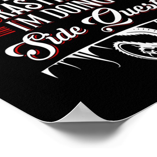 Not Procrastinating Side Quests Funny Rpg Gamer Dr ポスター (角)