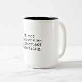 Not Rocket Science Funny Aerospace Engineer Gift ツートーンマグカップ (正面右)