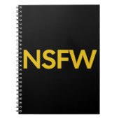 Not Safe For Work (NSFW) ノートブック (正面)